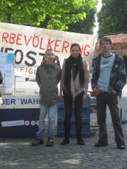 Vorschau Überbevölkerungsinfostand Dresden Juli 2012, Jorge-Gomondai-Platz, Bild Nr. 1